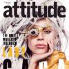 Lady Gaga en couverture du magazine anglais "Attitude", décembre 2013.