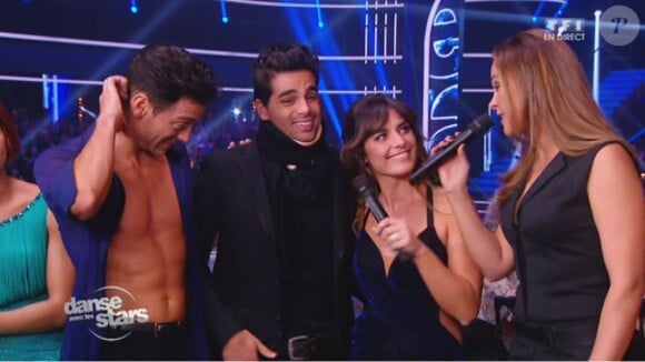 Laetitia Milot, Maxime Dereymez et Christophe Licata - Septième prime de "Danse avec les stars 4" sur TF1. Le 9 novembre 2013.