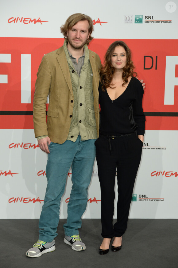 Nicolas Bary et Mélanie Bernier au photocall du film Au bonheur des ogres au Festival International du Film de Rome 2013, le 13 novembre.