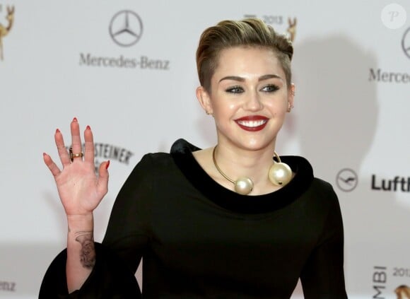 Miley Cyrus lors de la 65e cérémonie des Bambi Awards à Berlin, en Allemagne, le 14 novembre 2013.