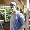 Exclusif - Josh Duhamel est allé voir les travaux dans sa nouvelle maison en construction à Brentwood. Le 14 novembre 2013.