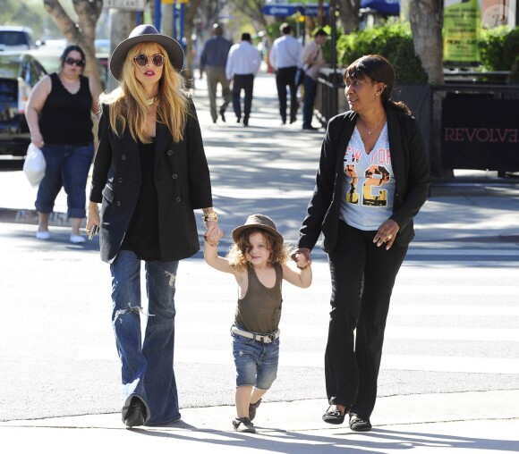 Rachel Zoe et son fils Skyler se rendent chez Yogurt Stop à West Hollywood. Le 14 novembre 2013.