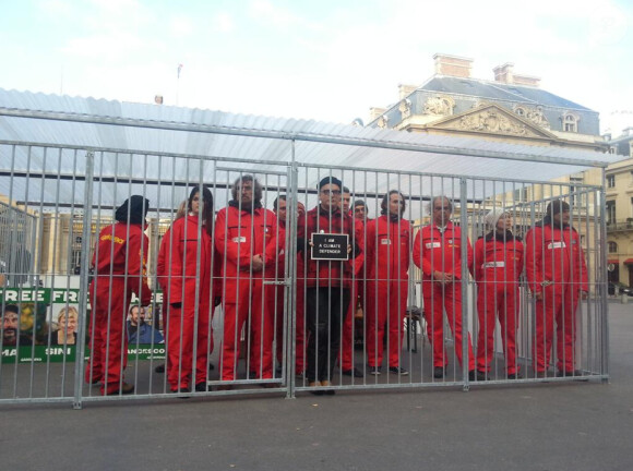 Sanseverino soutient Greenpeace France à Paris et les trente militants de Greenpeace détenus depuis deux mois en Russie. Le 15 novembre 2013