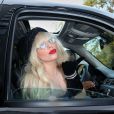 Lady Gaga quitte son appartement à New York, le 15 novembre 2013.