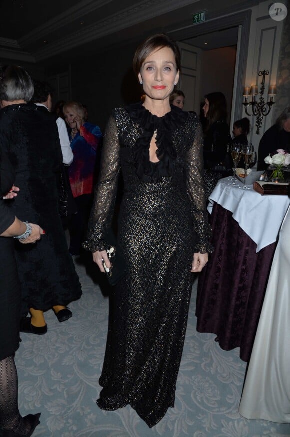 Kristin Scott Thomas lors des 59e Evening Standard Theatre Awards à Londres le 17 novembre 2013.