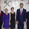 Le prince Felipe et la princesse Letizia ont présidé le dîner de la fondation Espagne-Floride à Miami, le 19 novembre 2013.
