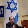 François Hollande à Jérusalem le 18 novembre 2013 devant la Knesset, le parlement israélien