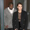 Kanye West et Kim Kardashian se rendent au Barclays Center à Brooklyn. Le 19 novembre 2013.