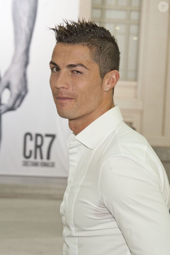 Cristiano Ronaldo, charmeur à Madrid le 31 octobre 2013 lors du lancement de sa ligne de sous-vêtements