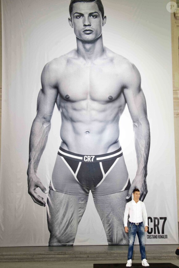 Cristiano Ronaldo à Madrid, le 31 octobre 2013 lors du lancement de sa ligne de sous-vêtements