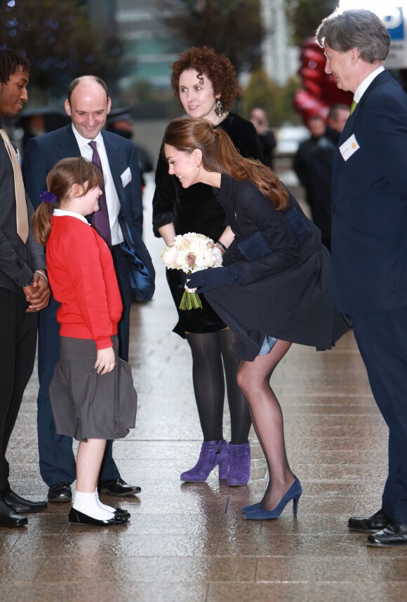 Kate Middleton à Canary Wharf, Londres, le 20 novembre 2013.