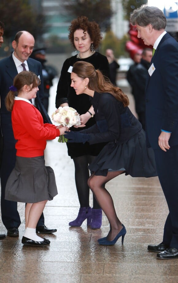 Kate Middleton à Canary Wharf, Londres, le 20 novembre 2013.