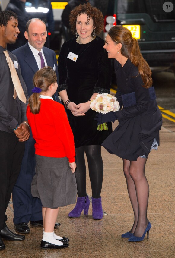 Kate Middleton à Canary Wharf, Londres, le 20 novembre 2013.