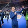 Franck Ribéry après la victoire de l'équipe de France face à l'Ukraine en match de barrage qualificatif à la prochaine coupe du monde au Brésil, le 19 novembre 2013 au Stade de France à Saint-Denis