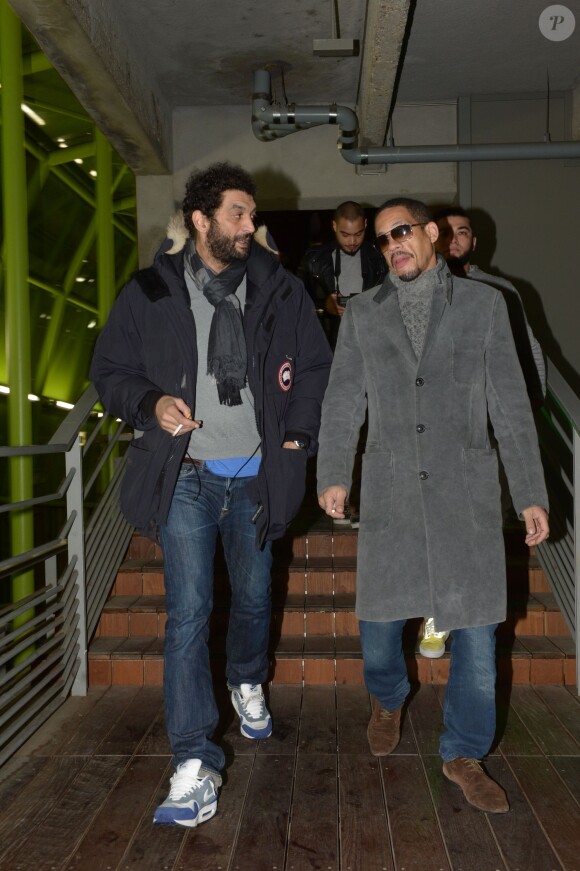 Ramzy Bedia et JoeyStarr lors de la soirée de lancement de la Xbox One à Paris le 21 novembre 2013.