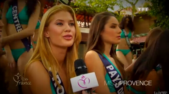 Miss Provence lors du célèbre shooting photo en maillot de bain au Sri Lanka pour Miss France 2014