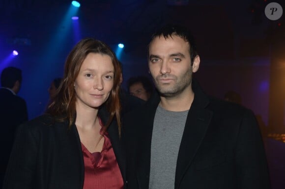 Audrey Marnay et son compagnon à la soirée Playstation 4 à Paris le 28 novembre 2013