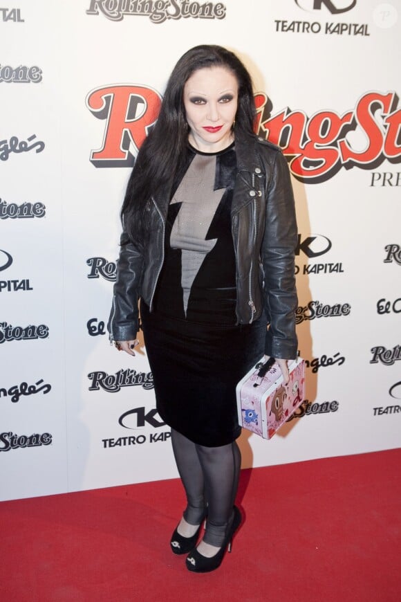 La chanteuse Alaska lors de la cérémonie des Rolling Stone Awards à Madrid, le 28 novembre 2013.