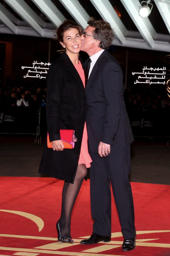 François Cluzet et sa femme Narjiss au 13e Festival International du Film de Marrakech le 1er décembre 2013.