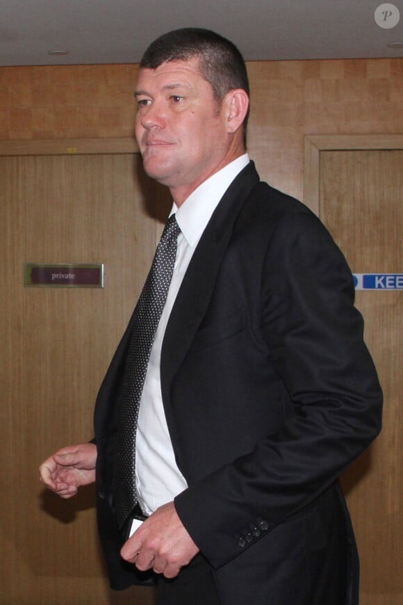 James Packer lors d'un déplacement professionel au Sri Lanka, le 12 novembre 2013