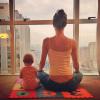 Gisele Bündchen fait une séance de yoga avec sa fille Vivian