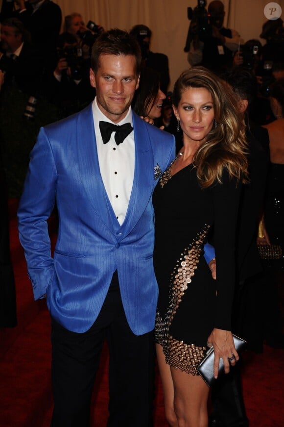 Gisele Bundchen et Tom Brady lors du MET Ball en mai 2013