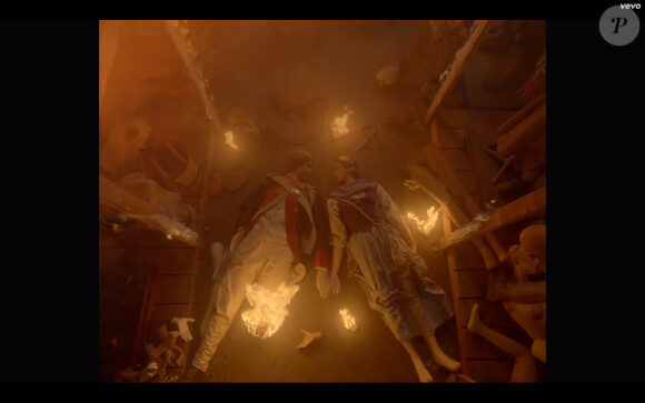 Image extraite du clip "Instant Crush ft. Julian Casablancas" de Daft Punk, décembre 2013.