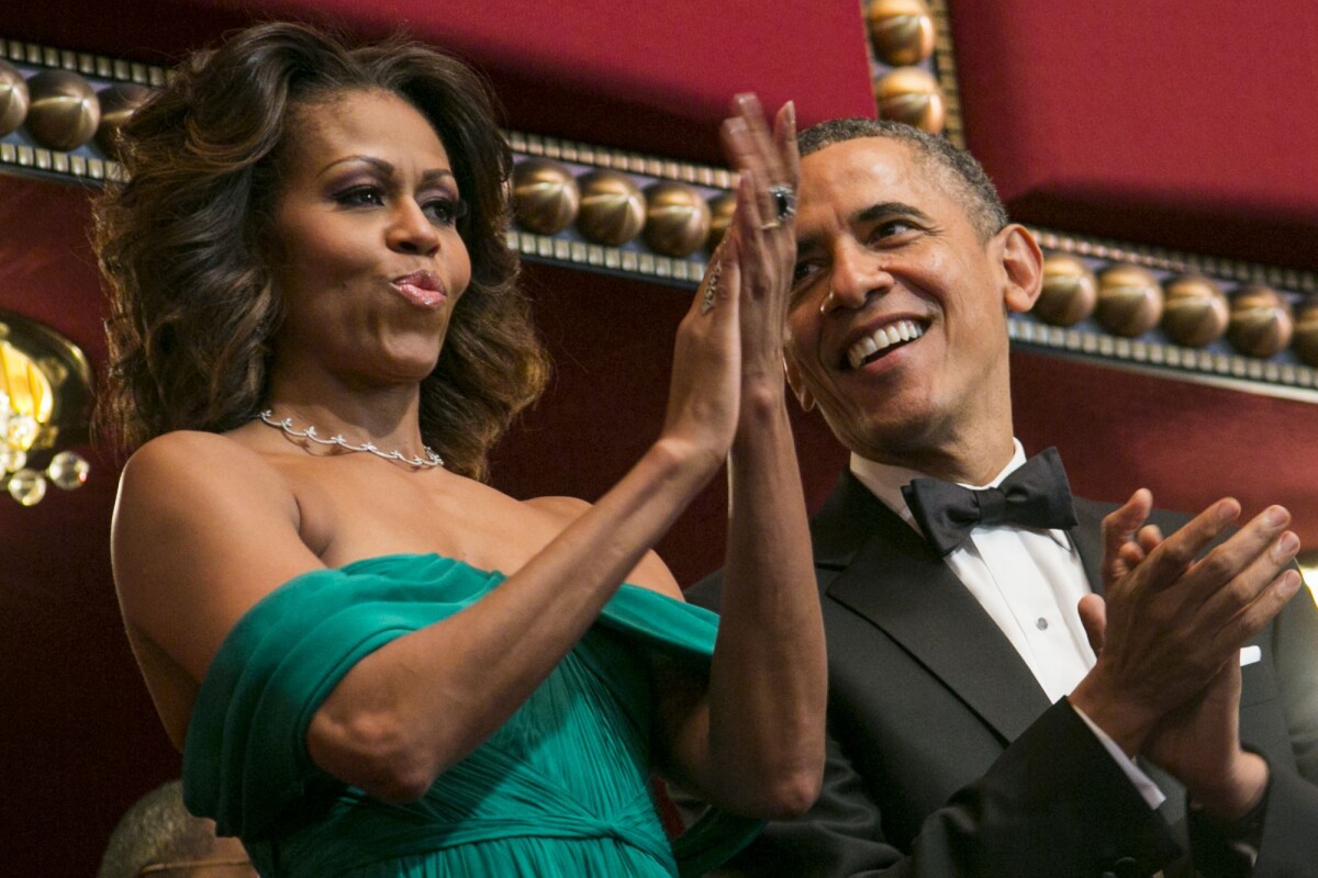 Photo : Barack Obama et Michelle Obama lors des 36e Honneurs du Kennedy ...