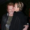 Johnny Hallyday et sa femme Laeticia au restaurent Giorgio Baldi à Los Angeles, le 1er décembre 2013.