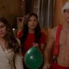 Naya Rivera, Lea Michele et le nouveau venu dans la 5e saison de Glee.