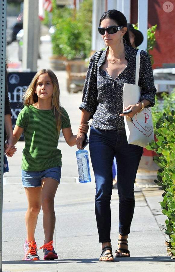 Courteney Cox et sa fille Coco à Beverly Hills, le 4 septembre 2012.