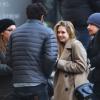 Stella Banderas, la fille de Melanie Griffith et Antonio Banderas, est venue voir sa demi-soeur Dakota Johnson sur le tournage de Fifty Shades Of Grey à Vancouver, le 8 décembre 2013.
