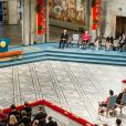 Cérémonie de remise du Prix Nobel de la Paix à Ahmet Uzumcu pour l'OIAC, à Oslo le 10 décembre 2013