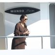 Kim Kardashian en vacances sur un yacht en Grece, le 27 avril 2013.
