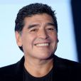 Diego Maradona lors de son apparition sur le plateau de l'émission italienn Che tempo che fa, à Milan, le 20 octobre 2013