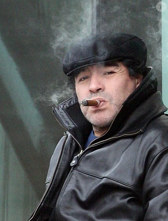 Diego Maradona à Manchester, le 18 mars 2010