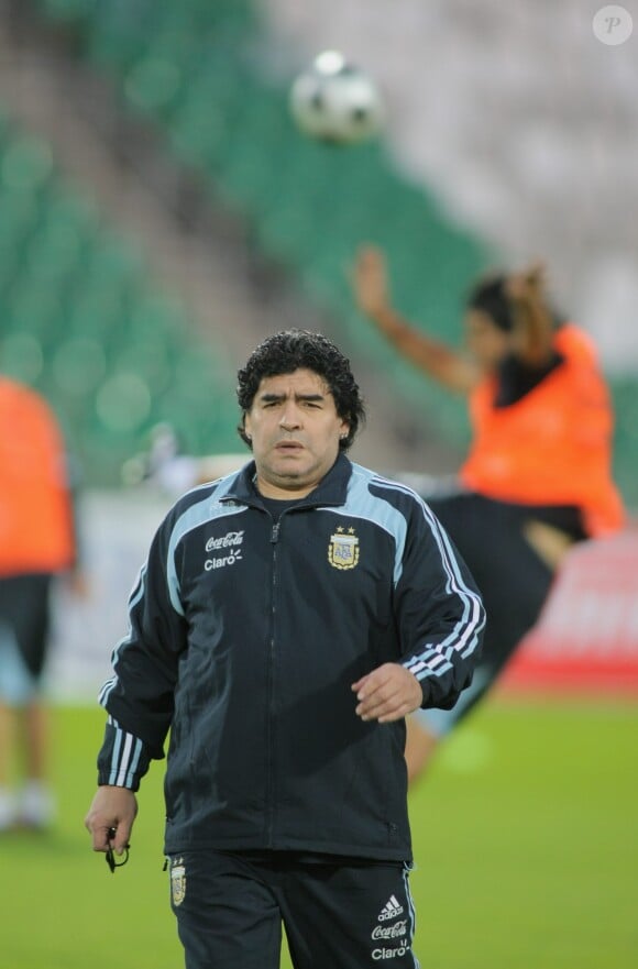 Diego Maradona à Moscou le 11 août 2009