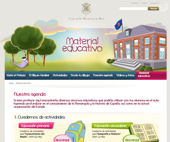 Favoriser la connaissance de l'institution royale, enjeu premier. Le site Internet de la monarchie espagnole a lancé en décembre 2013 une interface jeunesse. Une version bande dessinée et ludique de l'outil de communication de la Maison royale...