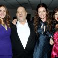 Julia Roberts, Harvey Weinstein, Julianne Nicholson, Juliette Lewis à la première du film Un été à Osage County, à New York, le 12 décembre 2013.