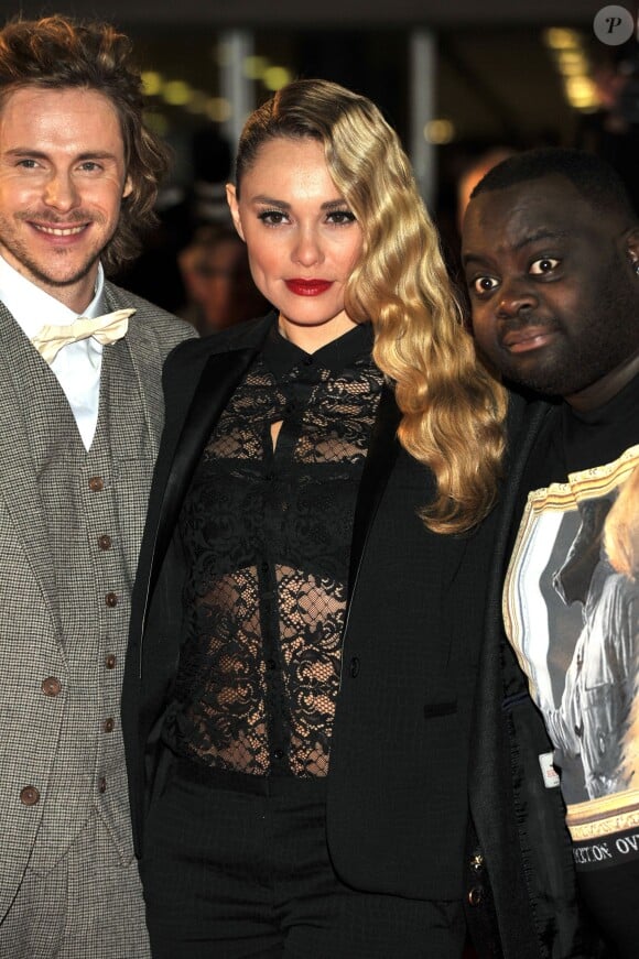 Jean-Baptiste Shelmerdine, Joy Esther et Issa Doumbia - 15e édition des NRJ Music Awards au Palais des Festivals à Cannes le 14 décembre 2013.