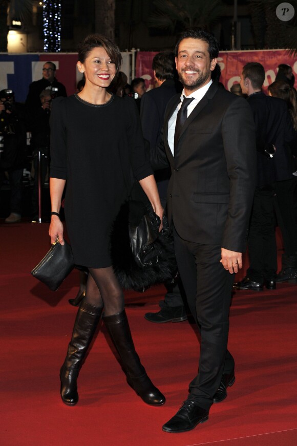 Titoff et sa femme Tatiana - 15e édition des NRJ Music Awards au Palais des Festivals à Cannes le 14 décembre 2013.