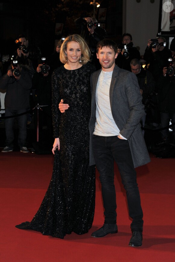 James Blunt et sa compagne Sofia - 15e édition des NRJ Music Awards au Palais des Festivals à Cannes le 14 décembre 2013.