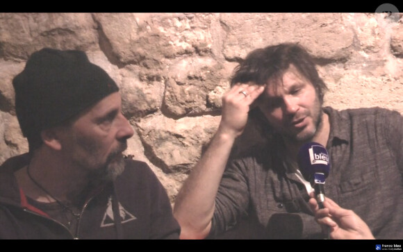 Pascal Humbert et Bertrand Cantat du groupe Détroit dans la cave où ils répètent à Bordeaux. Le duo se confie au micro de José Ruiz pour France Bleu Gironde, décembre 2013.