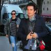 Miranda Kerr et Orlando Bloom quittent un cabinet médical dans l'Upper West Side à New York. Le 13 décembre 2013.