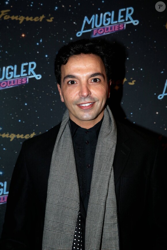 Kamel Ouali à la générale du spectacle de Thierry Mugler au Comedia, Mugler Follies, à Paris, le 18 décembre 2013.