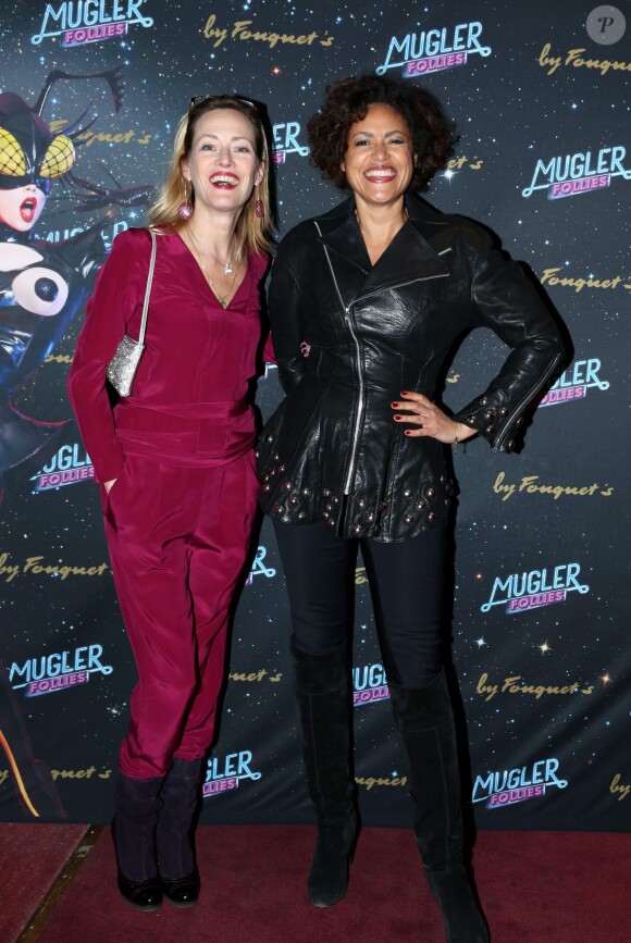 Gabrielle Lazure et Viktor Lazlo à la générale du spectacle de Thierry Mugler au Comedia, Mugler Follies, à Paris, le 18 décembre 2013.