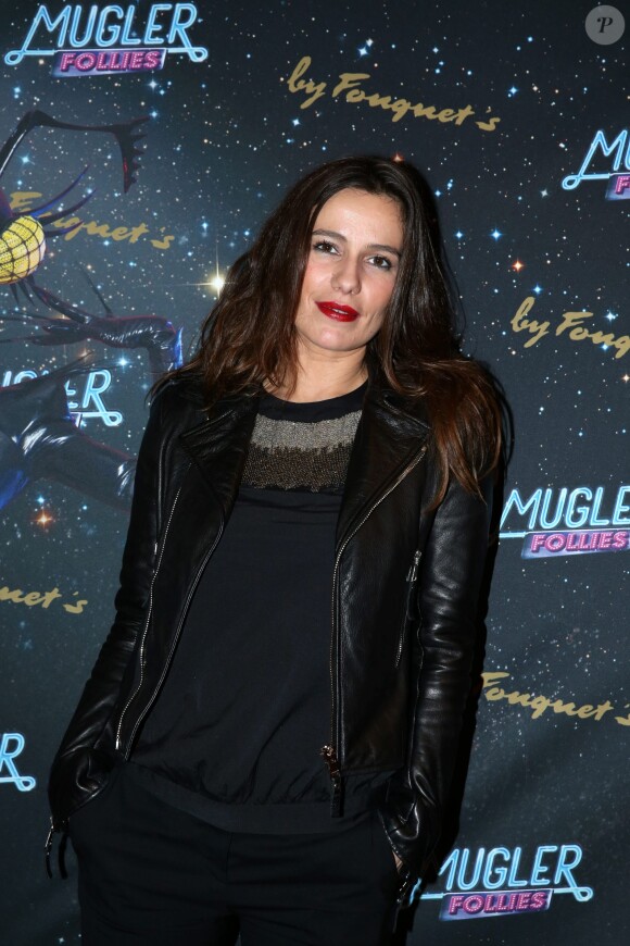 Zoé Félix à la générale du spectacle de Thierry Mugler au Comedia, Mugler Follies, à Paris, le 18 décembre 2013.