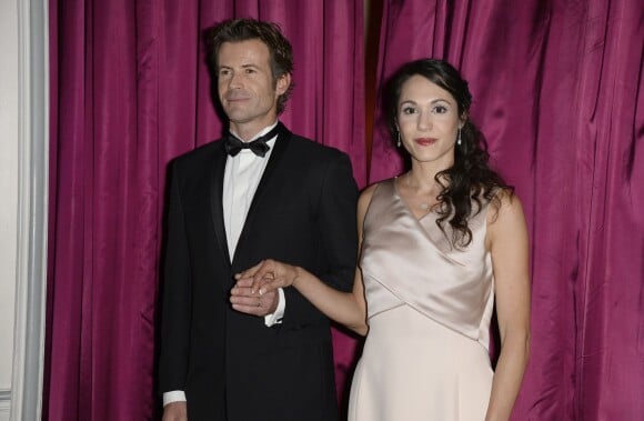 Exclusif - Candice Hugo (fille de Nicole Coullier) et Christophe Dardeau lors de la soirée de leur mariage au sein de l'hôtel de Sers à Paris le 18 décembre 2013