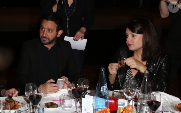 Exclusif - Cyril Hanouna et sa femme Emilie lors de la soirée annuelle de la FIDH (Fédération Internationale des Droits de l'homme) et 65ème anniversaire de la Déclaration universelle des Droits de l'Homme à l'Hotel de Ville de Paris le 10 decembre 2013