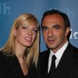 Exclusif - Nikos Aliagas et sa compagne Tina Grigoriou lors de la soirée annuelle de la FIDH (Fédération Internationale des Droits de l'homme) et 65ème anniversaire de la Déclaration universelle des Droits de l'Homme à l'Hotel de Ville de Paris le 10 decembre 2013